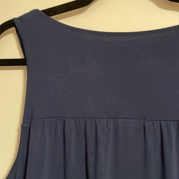 Dress Barn soft, beaded and detailed round yoke tank with gathers - Picture 7 of 10